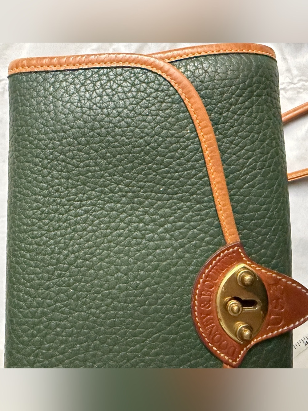 Dooney & Bourke Vintage All Weather Leather Green Crossbody/Clutch Bag - Picture 10 of 10